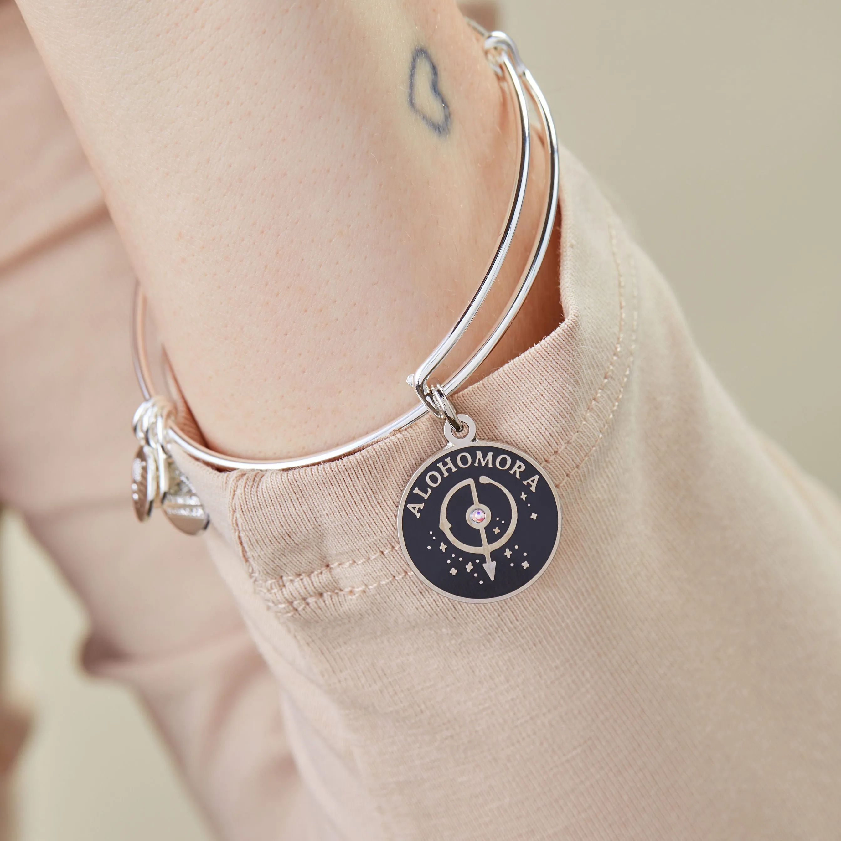 Harry Potter™ 'Alohomora'™ Charm Bangle Bracelet sold by Zulily product image thumbnail 2