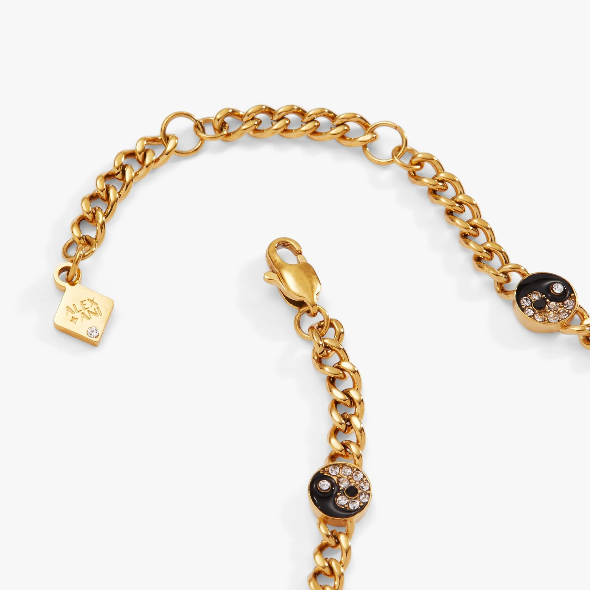 Yin Yang Curb Chain Bracelet sold by Zulily product image thumbnail 3