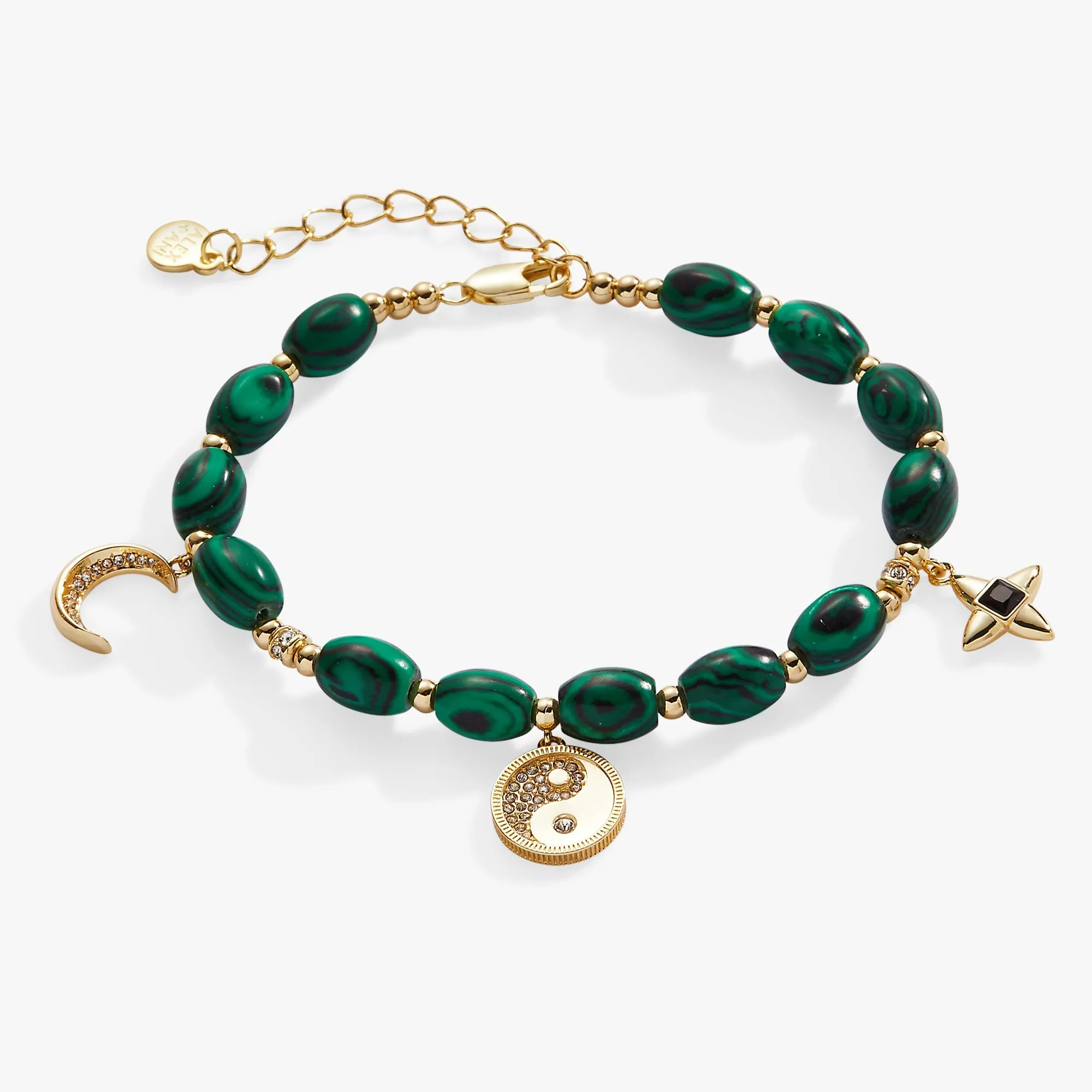 Malachite Charm Bracelet sold by Zulily