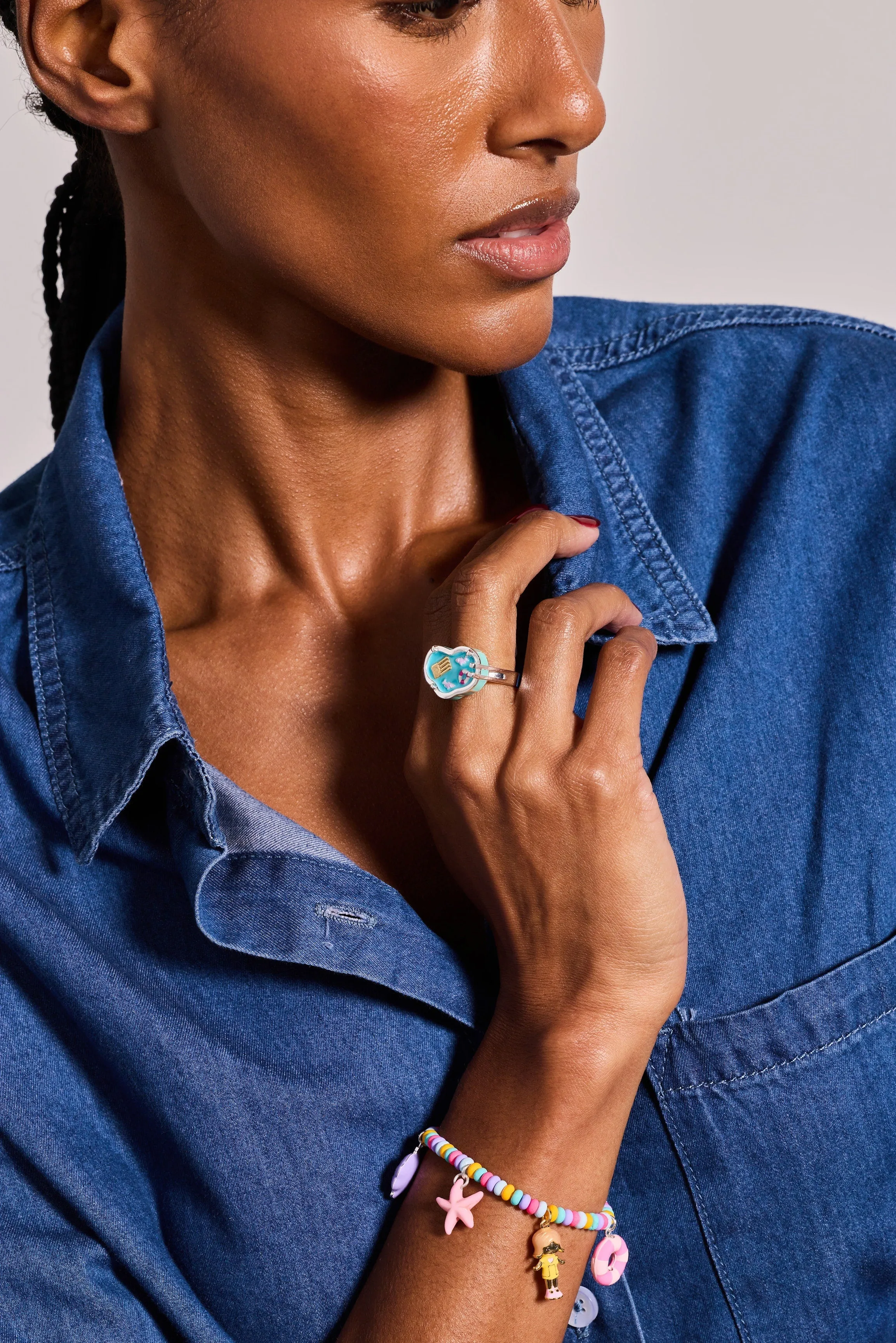 Polly Pocket™ Limited Edition Pool Party Stretch Charm Bracelet sold by Zulily product image thumbnail 5