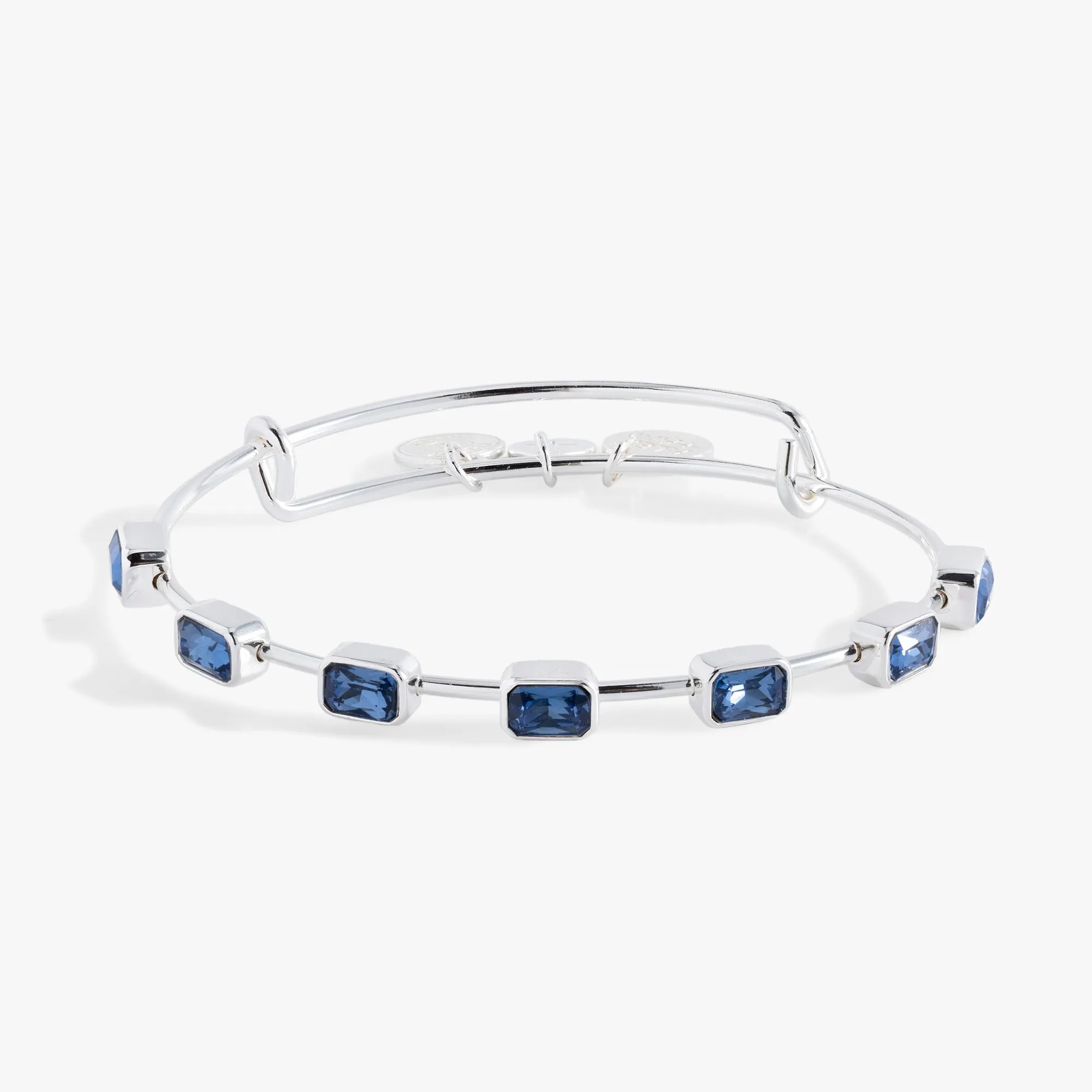 September Birthstone Emerald Cut Bangle sold by Zulily