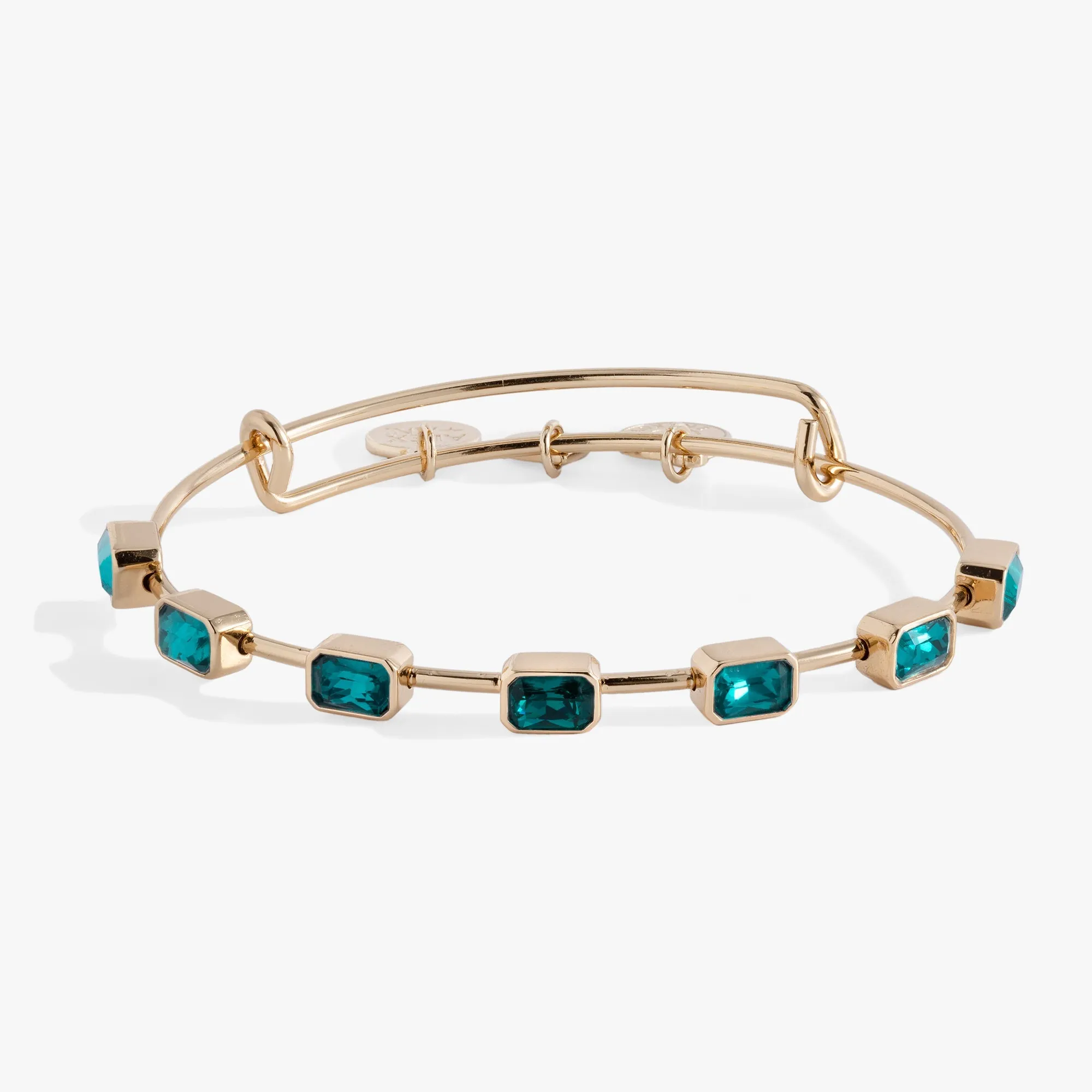 December Birthstone Emerald Cut Bangle sold by Zulily