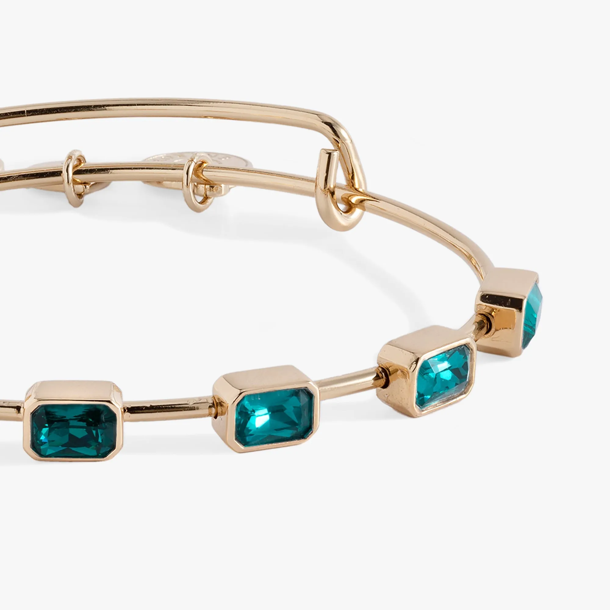 December Birthstone Emerald Cut Bangle sold by Zulily product image thumbnail 2