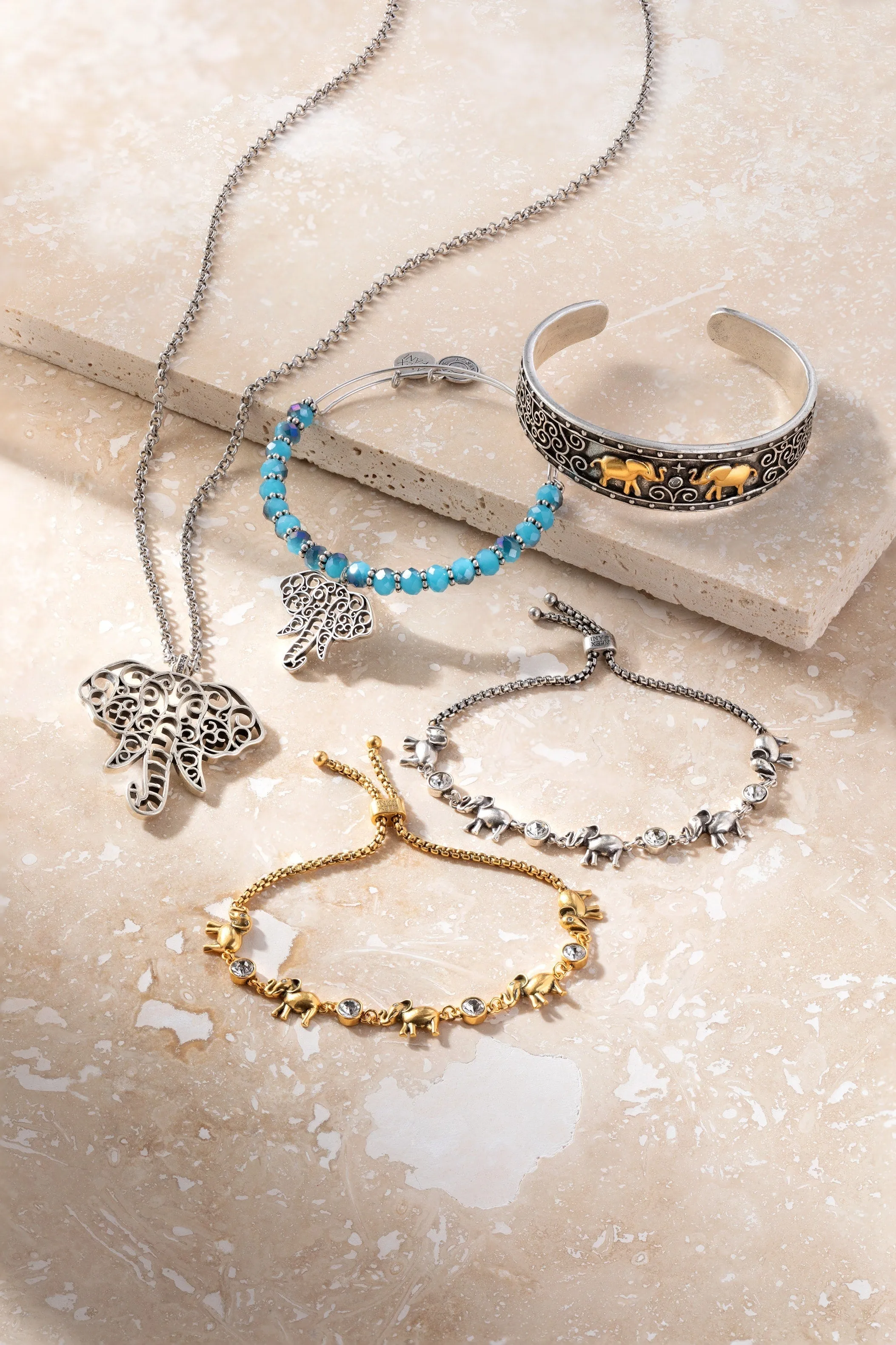 Elephant Crystal Bolo Bracelet sold by Zulily product image thumbnail 4