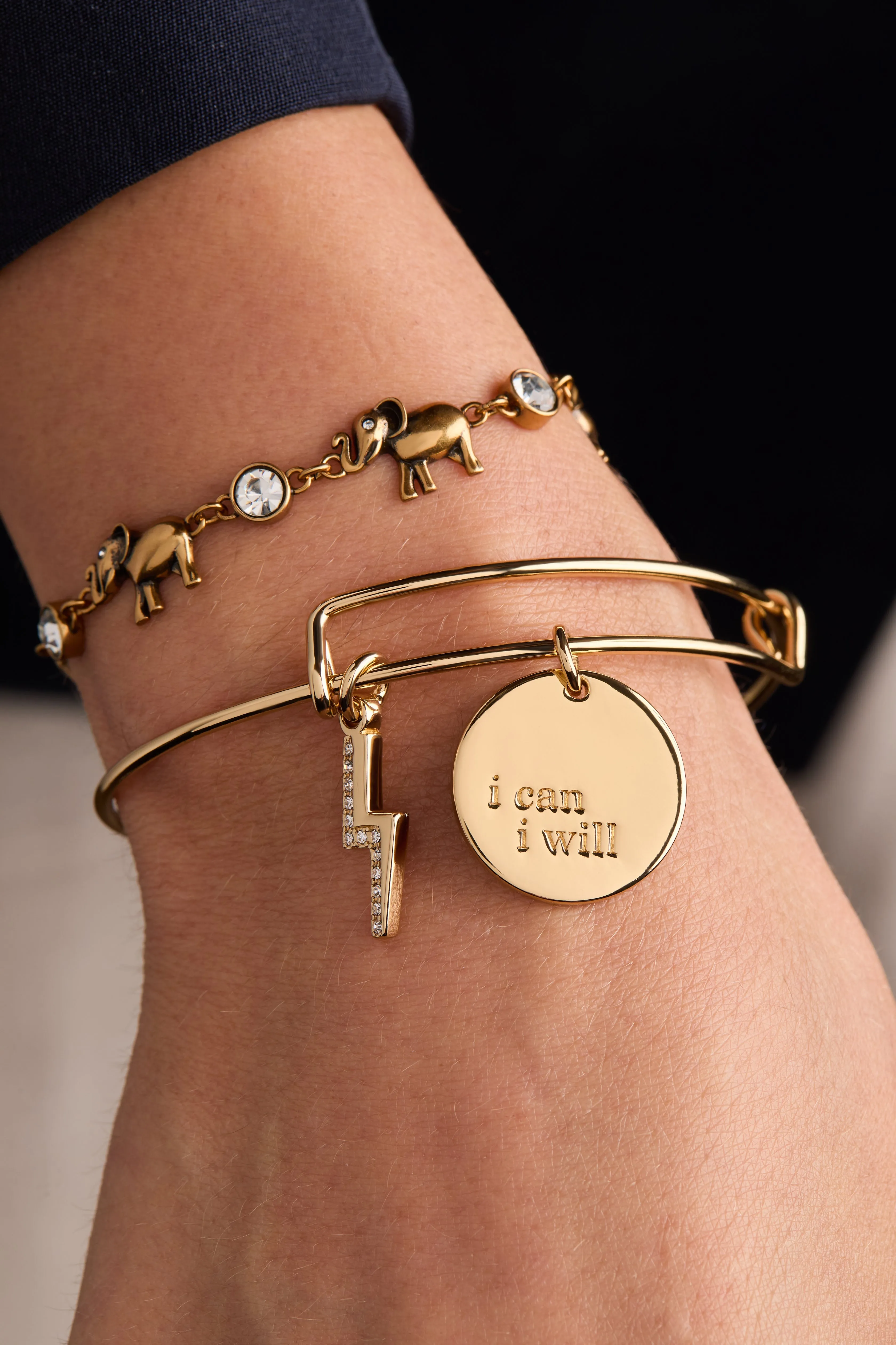 Elephant Crystal Bolo Bracelet sold by Zulily product image thumbnail 2