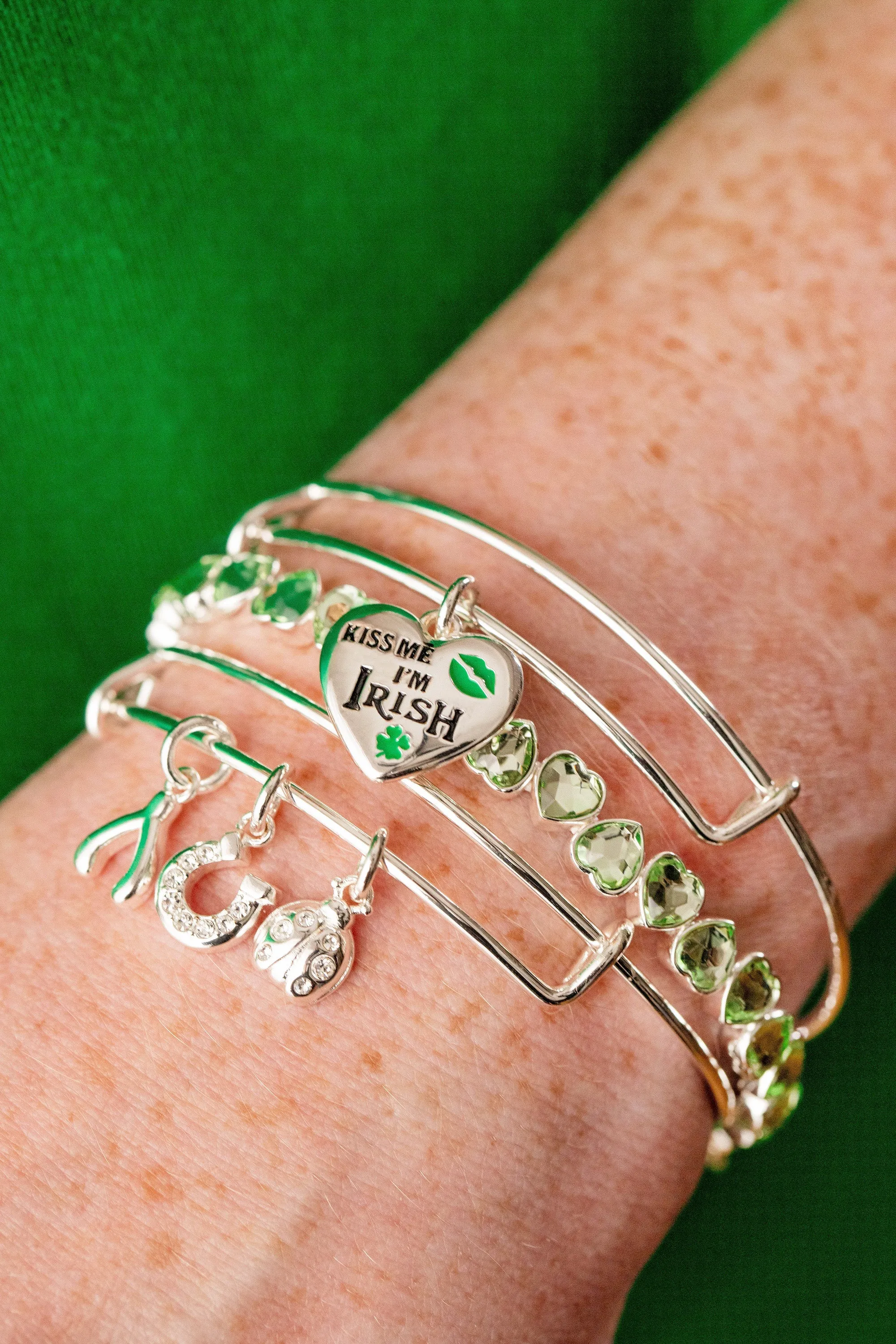 Love and Luck Multi-Charm Bangle sold by Zulily product image thumbnail 2