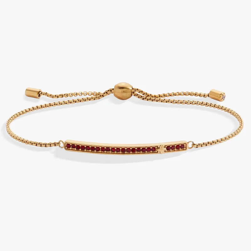 January Everyday Birthstone Pave Bolo Bracelet sold by Zulily
