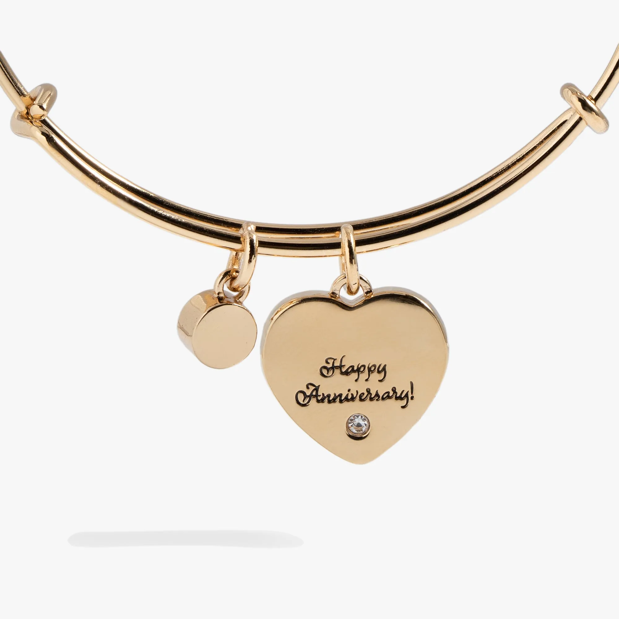 Mother of Pearl Heart Anniversary Bangle sold by Zulily product image thumbnail 3