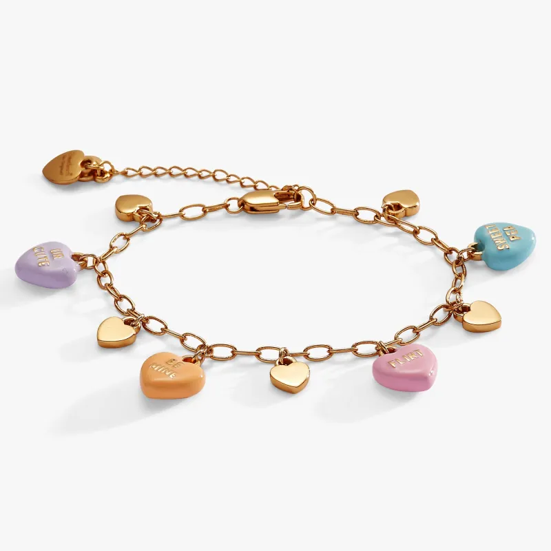Sweethearts® Multi-Charm Bracelet sold by Zulily