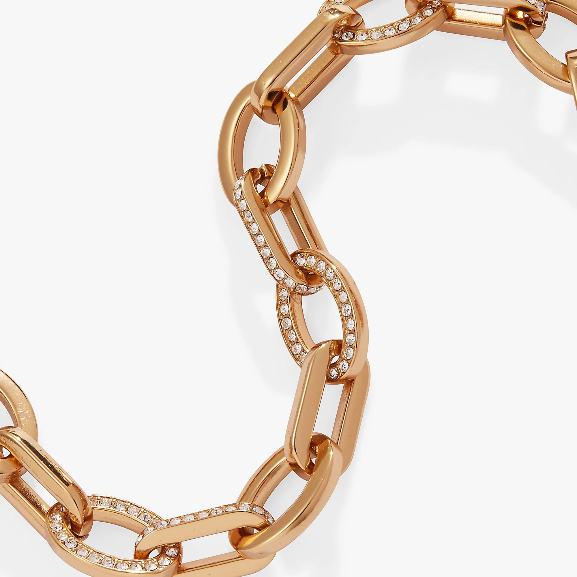 Oval Link Crystal Chain Toggle Bracelet sold by Zulily product image thumbnail 5