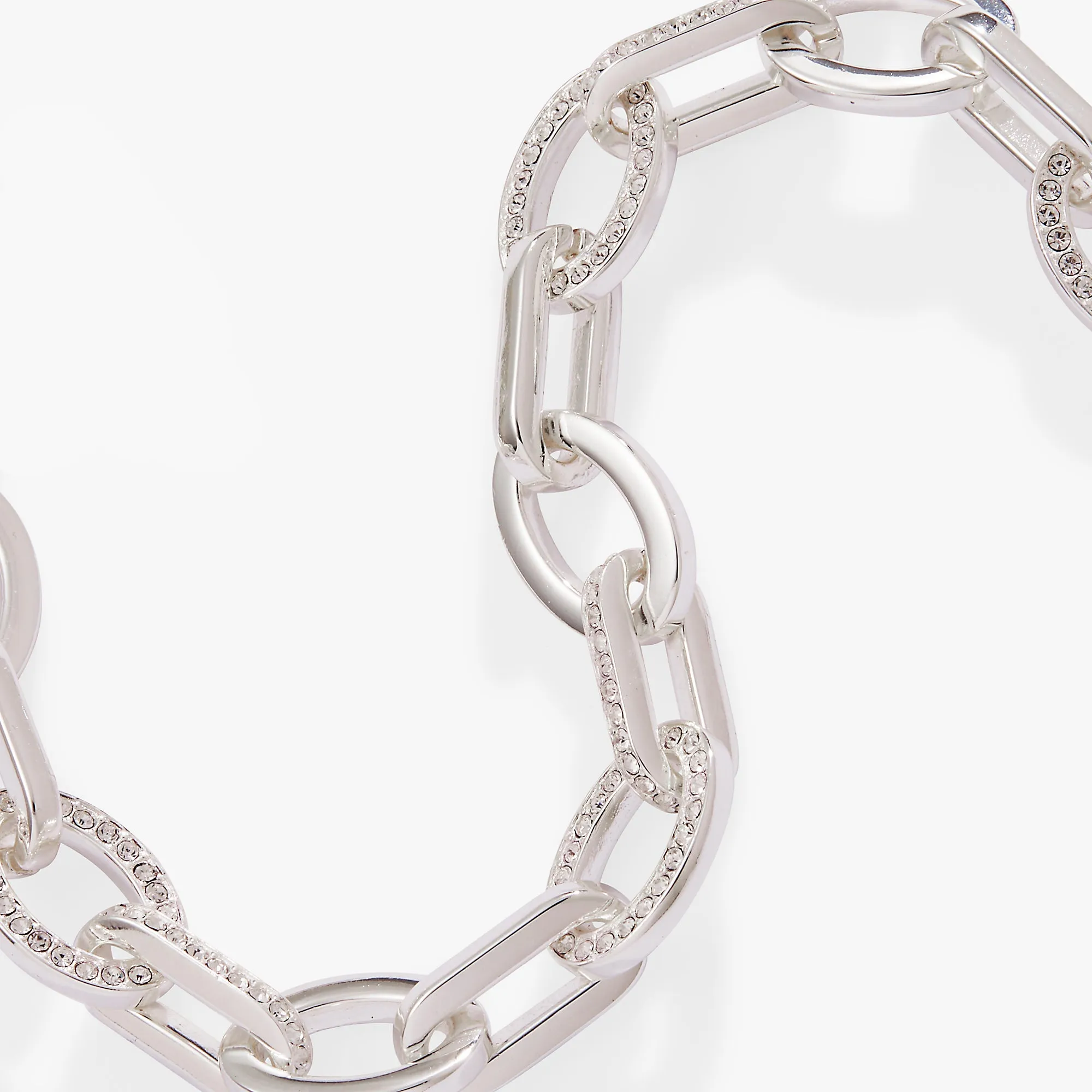 Oval Link Crystal Chain Toggle Bracelet sold by Zulily product image thumbnail 2