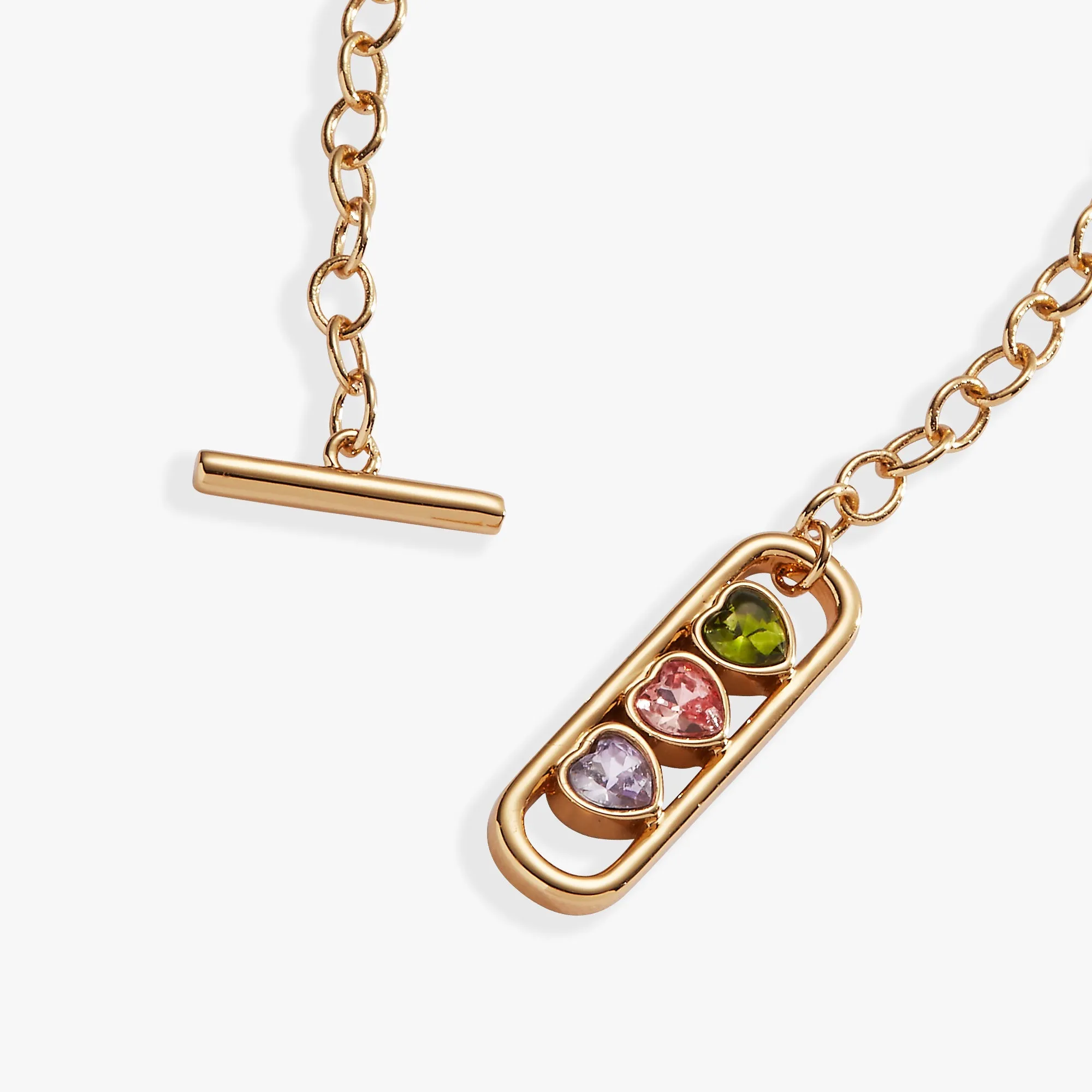 Heart Crystal Toggle Bracelet sold by Zulily product image thumbnail 2