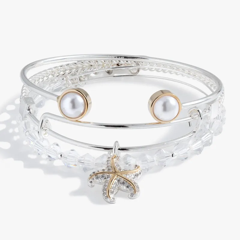 Starfish Bangles Set of 3 sold by Zulily