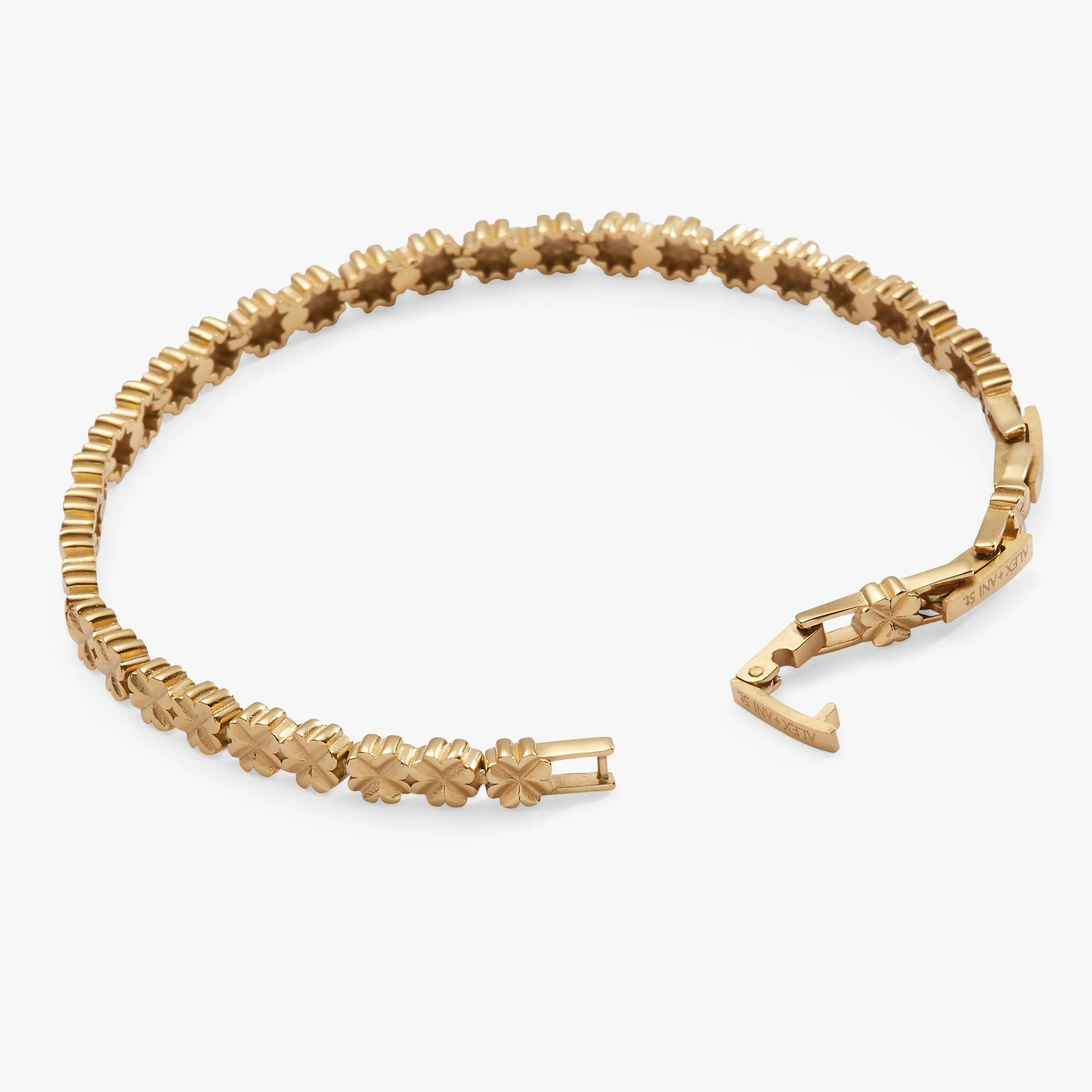 Lucky Clover Charm Tennis Bracelet sold by Zulily product image thumbnail 4