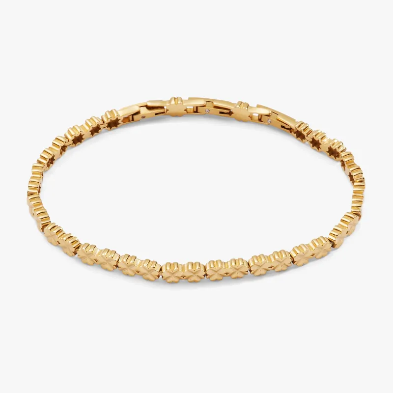Lucky Clover Charm Tennis Bracelet sold by Zulily
