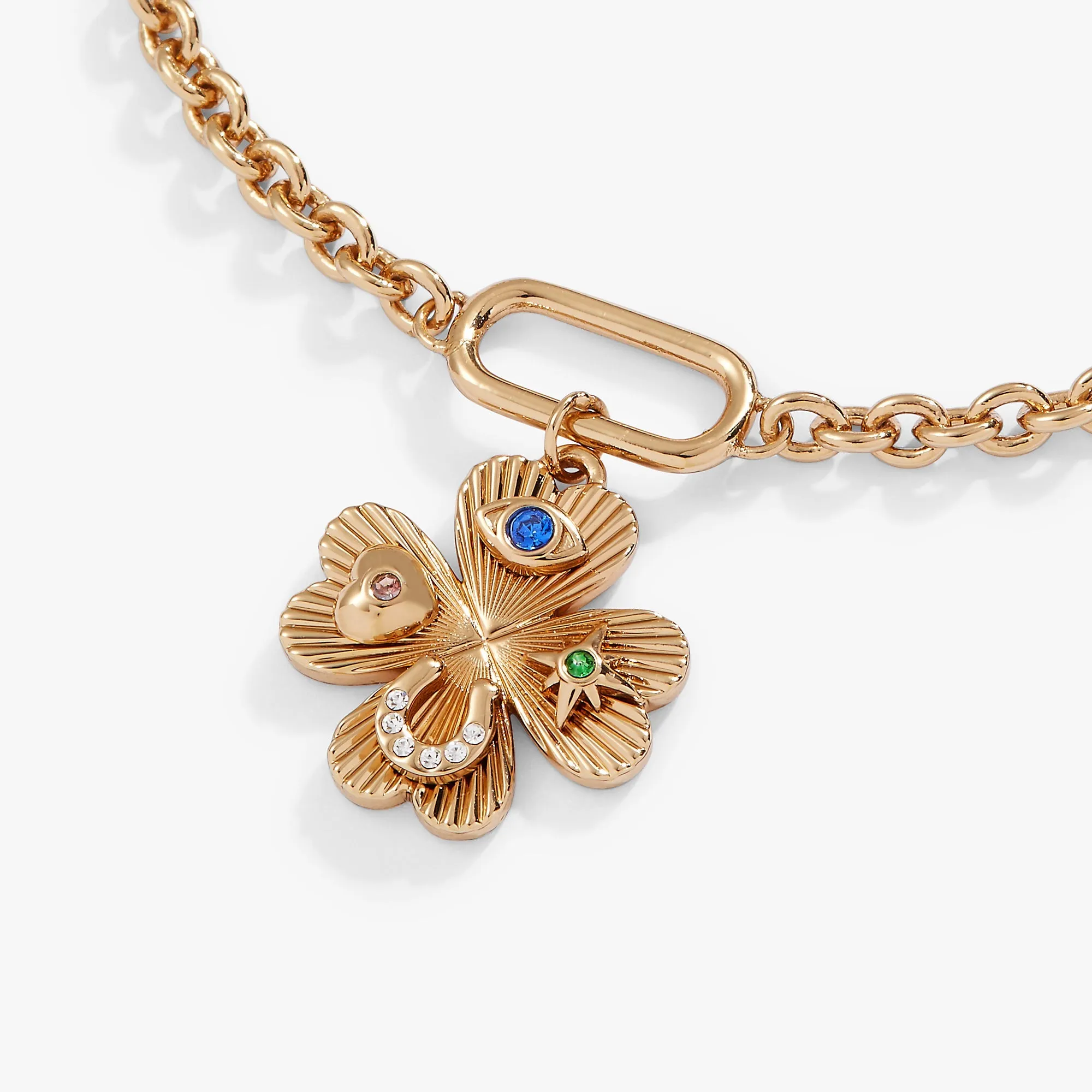 Lucky Four Leaf Clover Adjustable Bracelet sold by Zulily product image thumbnail 4
