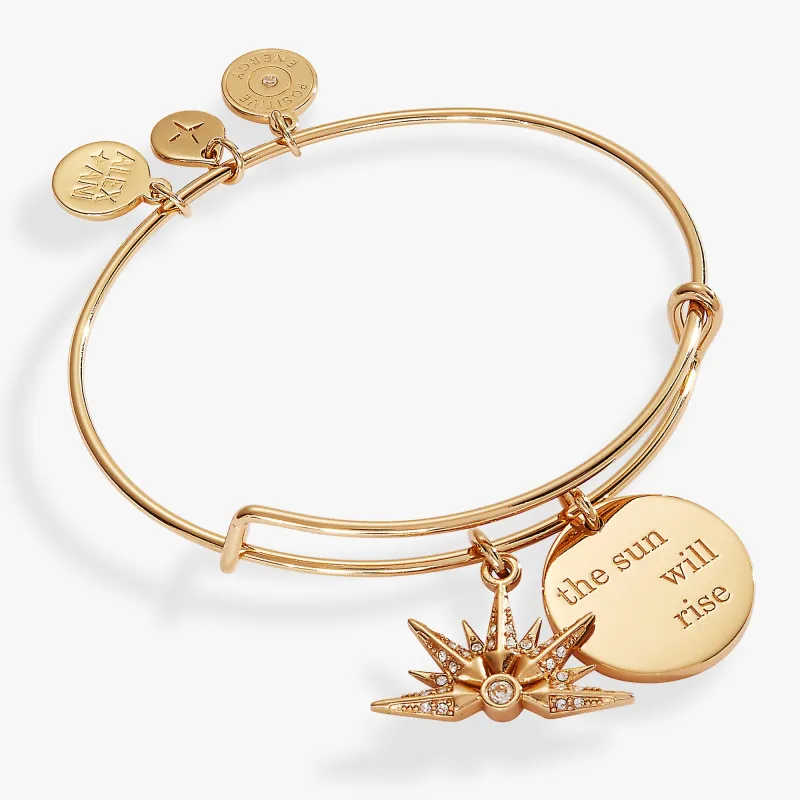 “The Sun Will Rise” Duo Charm Bangle sold by Zulily