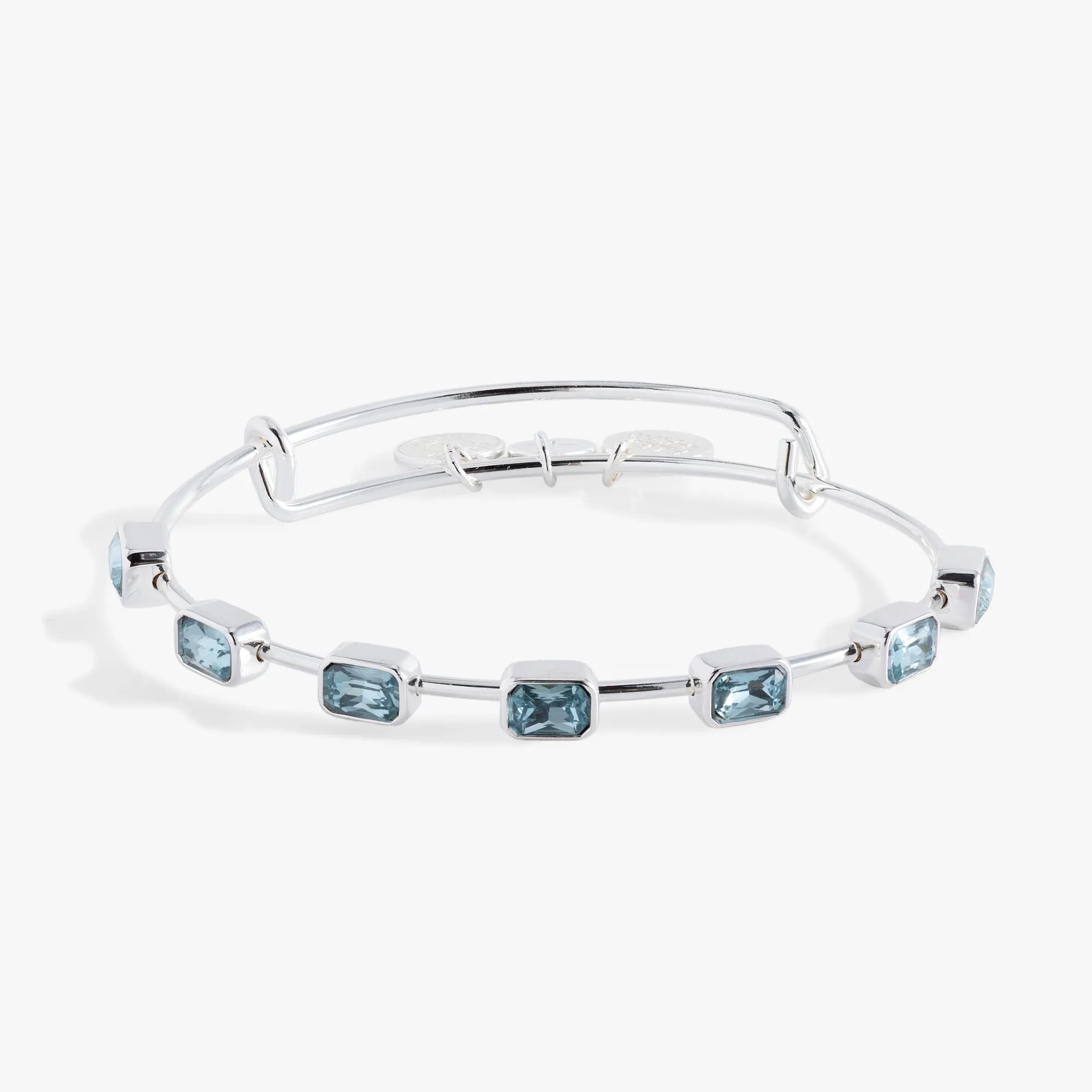 March Birthstone Emerald Cut Bangle sold by Zulily product image thumbnail 4
