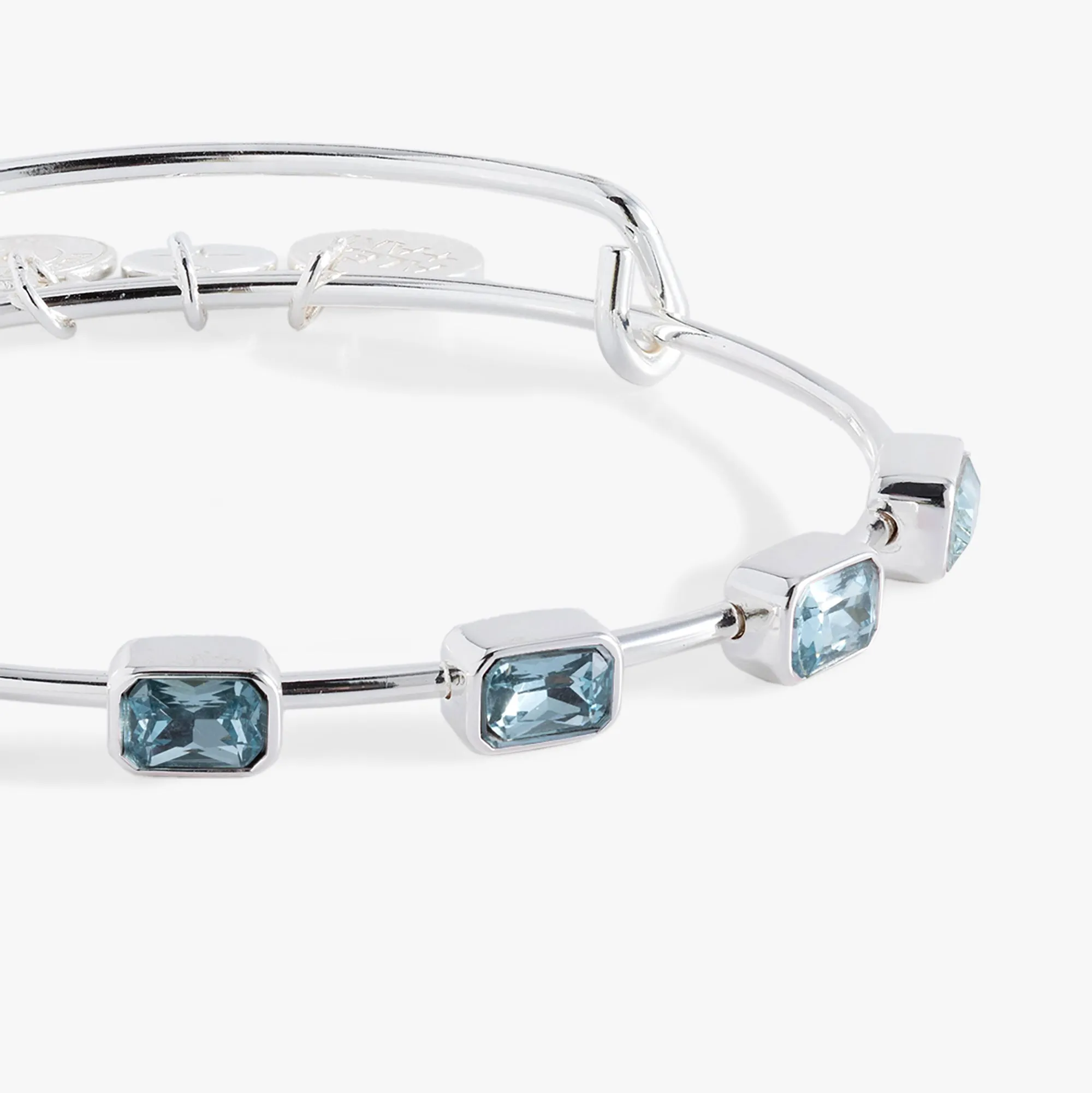 March Birthstone Emerald Cut Bangle sold by Zulily product image thumbnail 5