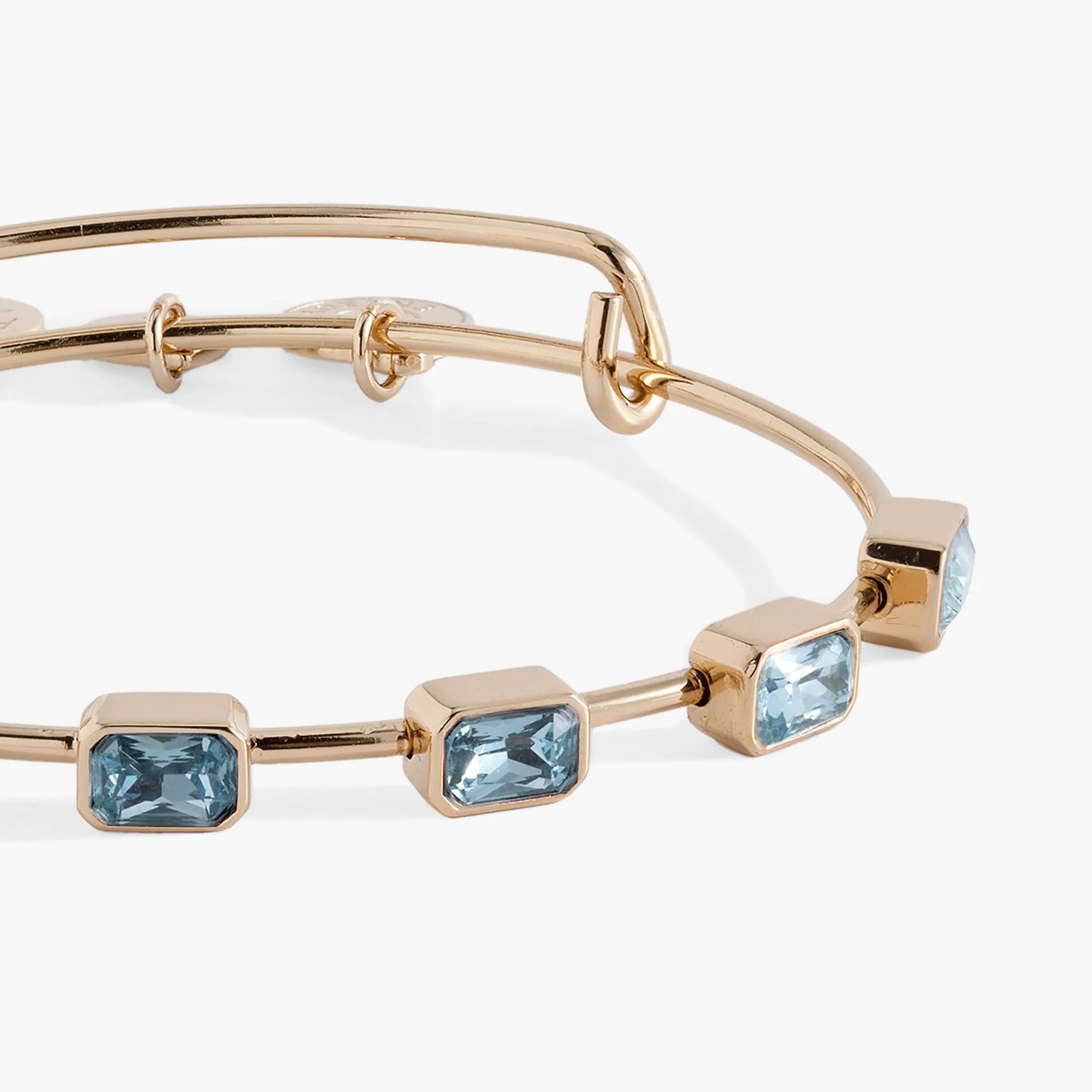 March Birthstone Emerald Cut Bangle sold by Zulily product image thumbnail 2