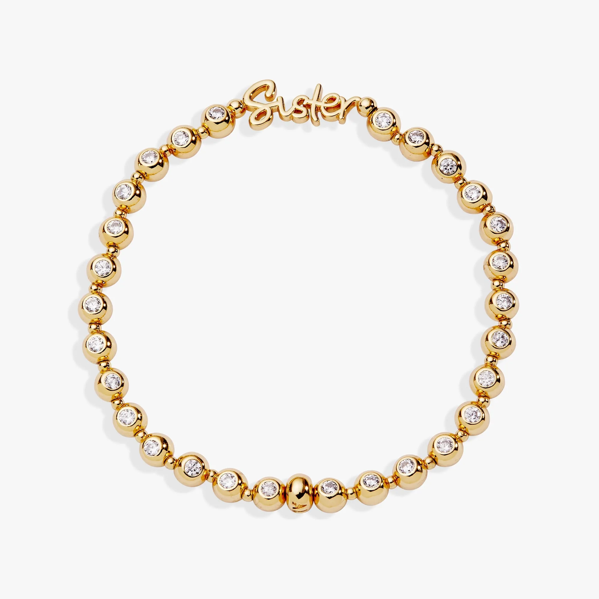 Sister Elongated Crystal Stretch Bracelet sold by Zulily product image thumbnail 4