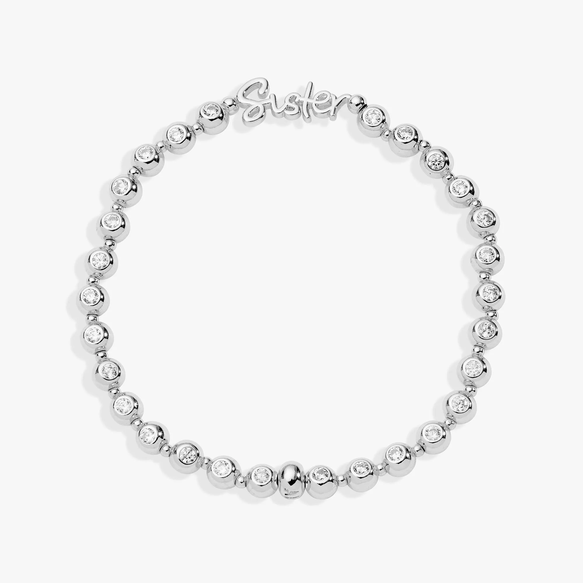 Sister Elongated Crystal Stretch Bracelet sold by Zulily