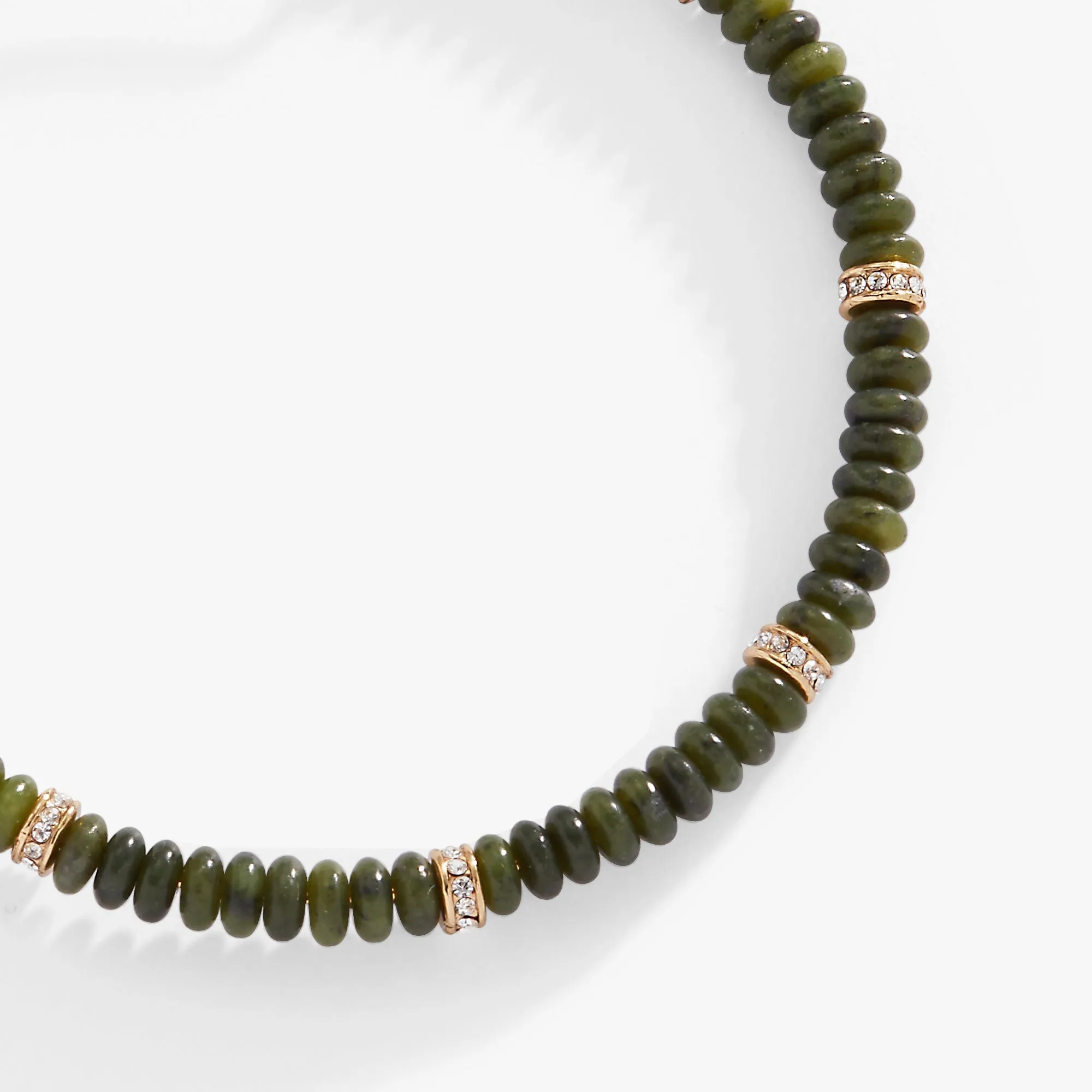 Green Semi-Precious Rondelle Beaded Bangle sold by Zulily product image thumbnail 2