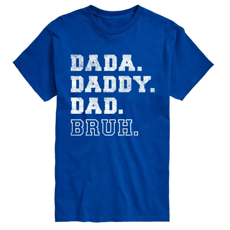Instant Message - Dada Daddy Dad Bruh - Men's Short Sleeve Graphic T-Shirt sold by Zulily