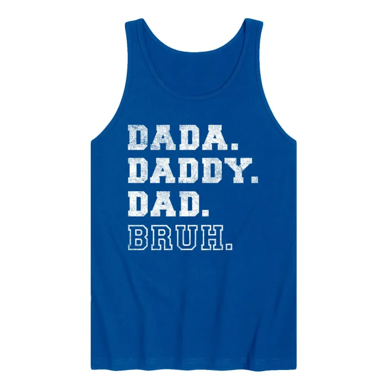 Instant Message - Dada Daddy Dad Bruh - Men's Sleeveless Graphic Tank sold by Zulily