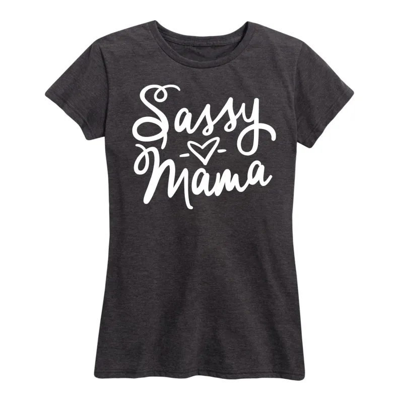 Instant Message - Sassy Mama - Women's Short Sleeve Graphic T-Shirt made by Zulily