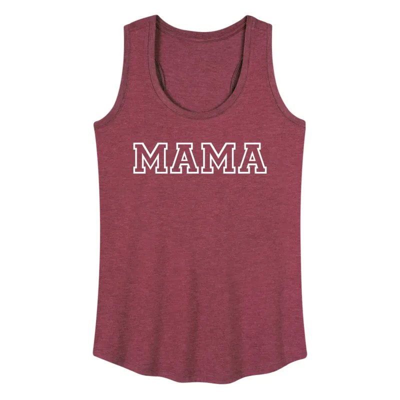 Instant Message - Mama Block Letters - Women's Racerback Graphic Tank sold by Zulily
