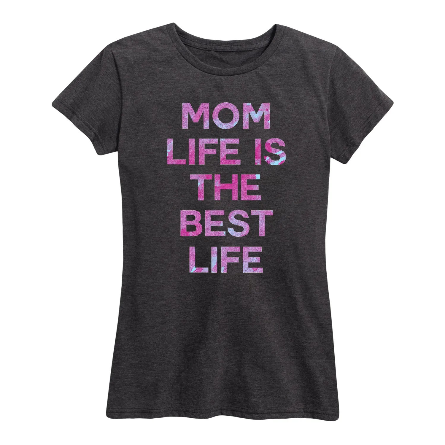 Instant Message - Mom Life is the Best Life - Women's Short Sleeve Graphic T-Shirt sold by Zulily