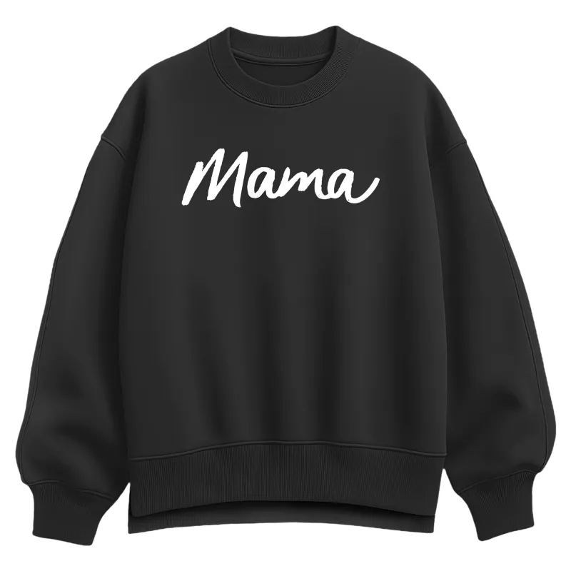 Instant Message - Mama - Women's Oversized Fleece Crew Sweatshirt sold by Zulily