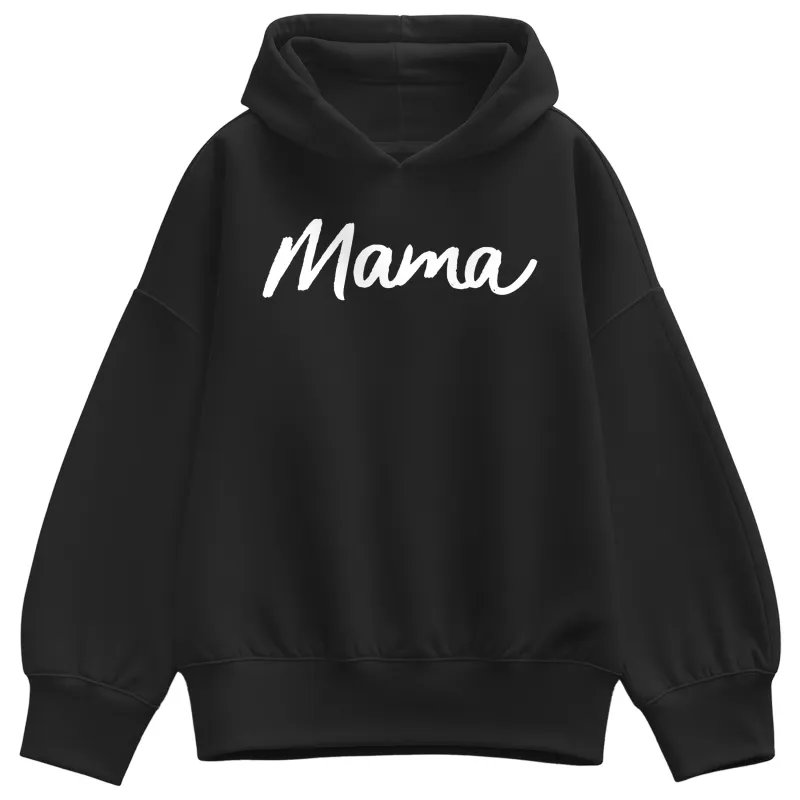 Instant Message - Mama - Women's Oversized Fleece Hoodie Sweatshirt sold by Zulily