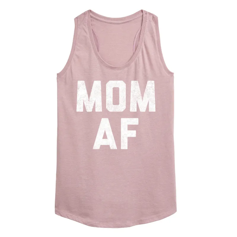 Instant Message - Mom AF - Women's Racerback Graphic Tank sold by Zulily