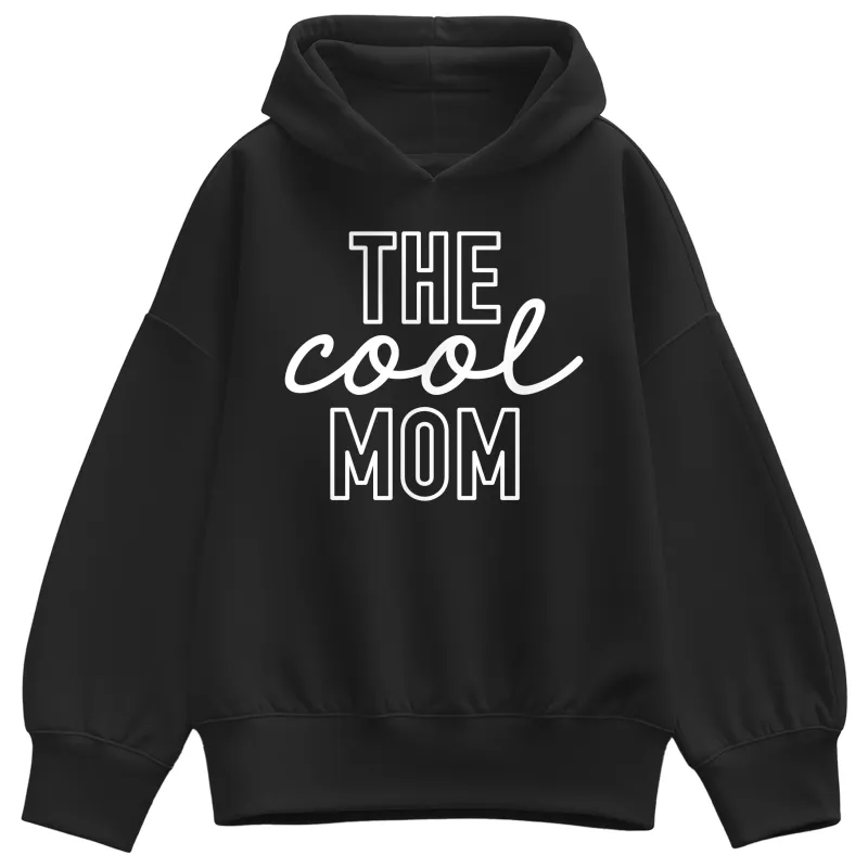 Instant Message - The Cool Mom - Women's Oversized Fleece Hoodie Sweatshirt sold by Zulily