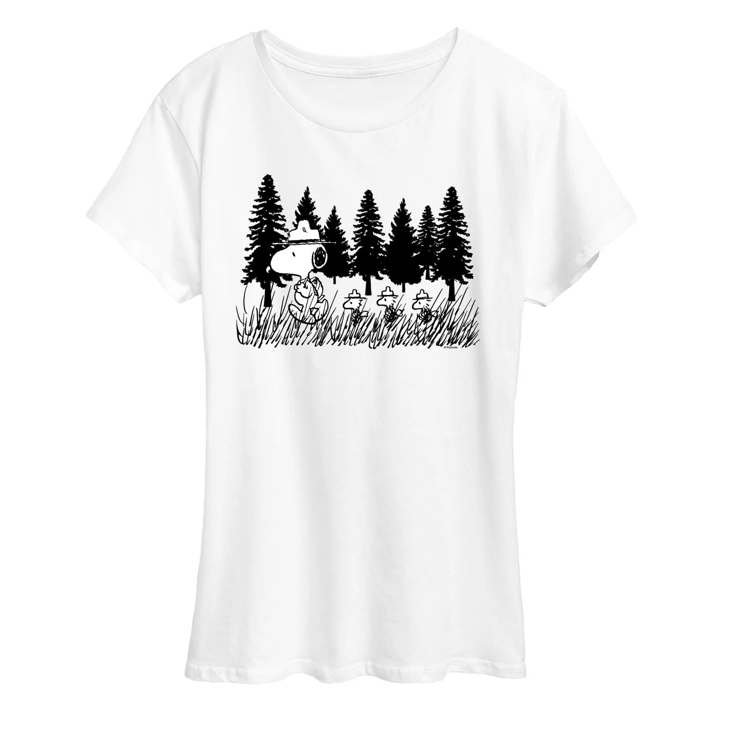 Peanuts - Troopping Along - Women's Short Sleeve Graphic T-Shirt sold by Zulily product image thumbnail 4