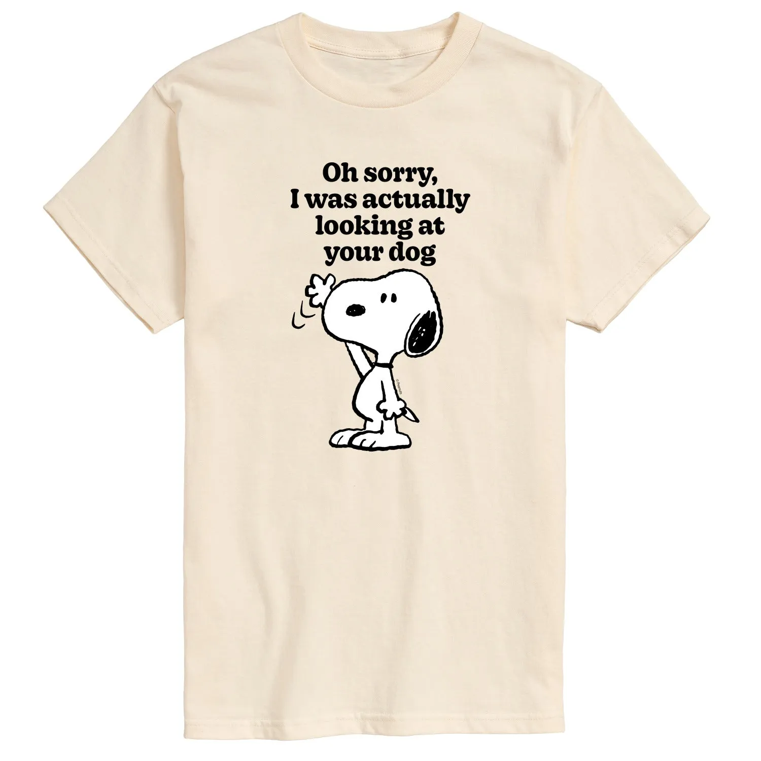 Peanuts - Looking At Your Dog - Men's Short Sleeve Graphic T-Shirt sold by Zulily product image thumbnail 2