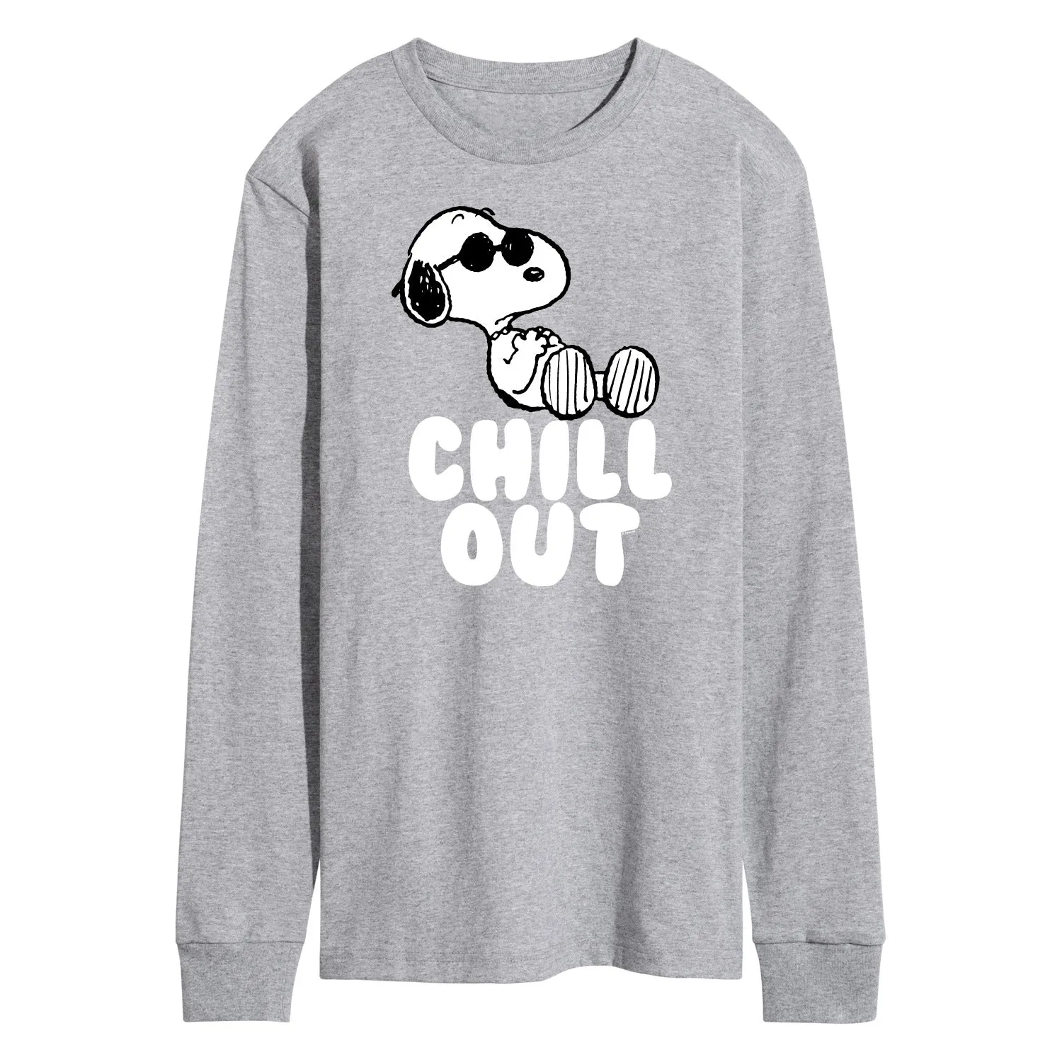 Peanuts - Chill Out - Men's Long Sleeve Graphic T-Shirt sold by Zulily