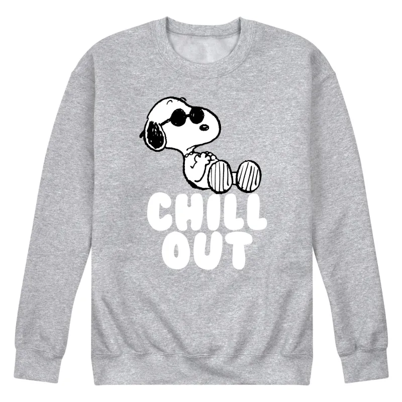 Peanuts - Chill Out - Men's Crew Fleece Sweatshirt made by Peanuts