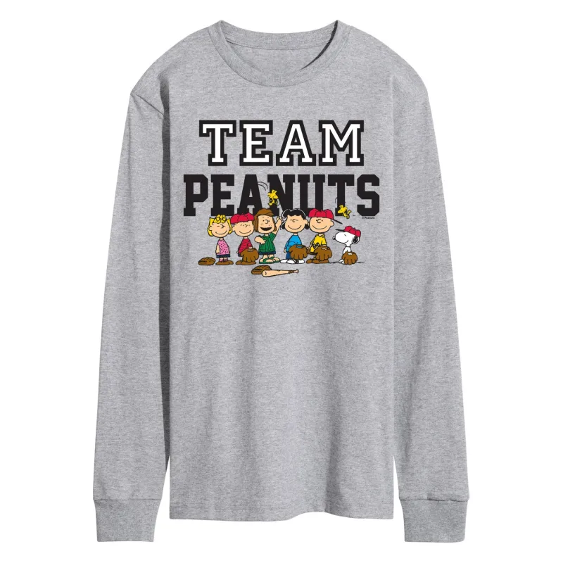 Peanuts - Baseball Team - Men's Long Sleeve Graphic T-Shirt sold by Zulily