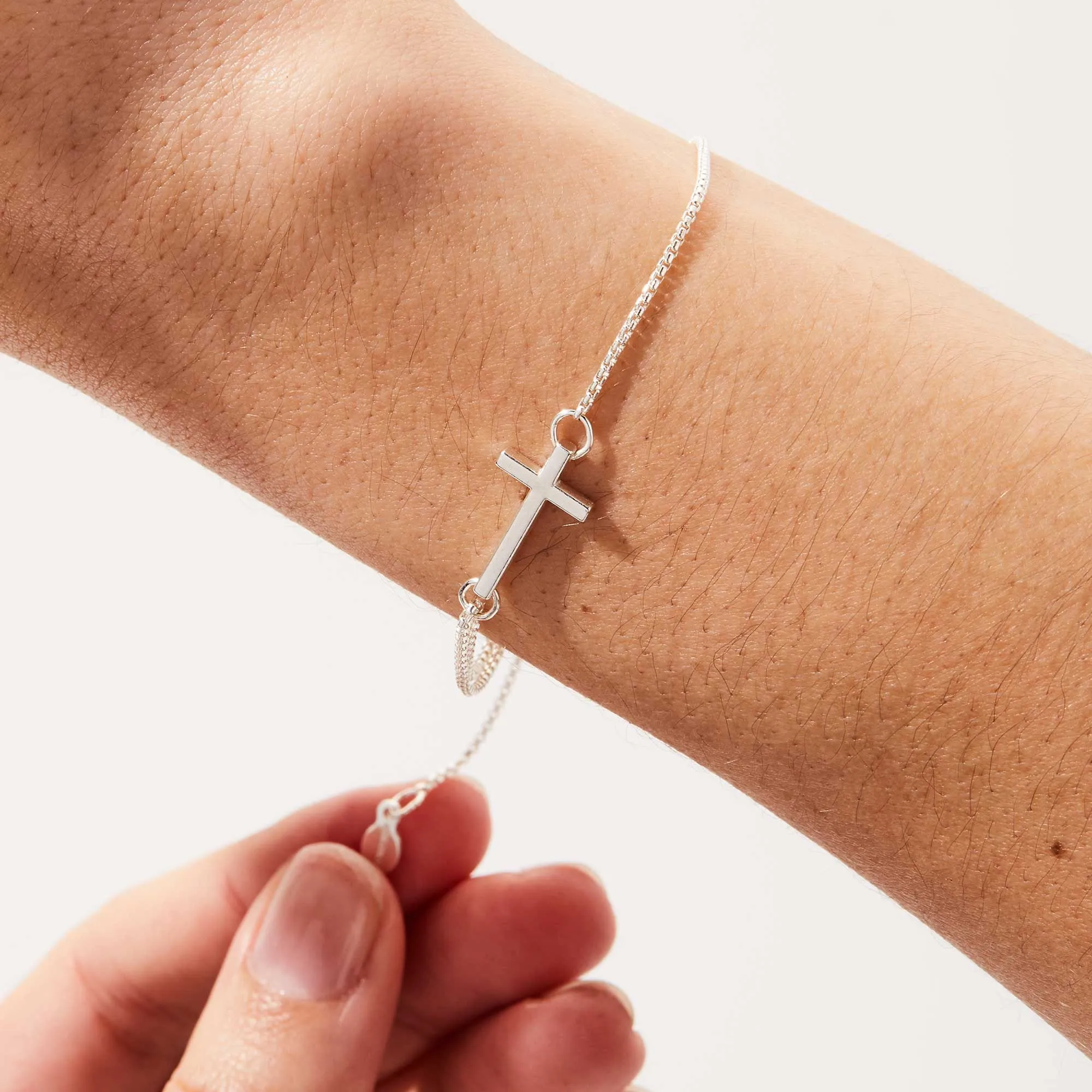 Pull Chain Cross Bracelet sold by Zulily product image thumbnail 3
