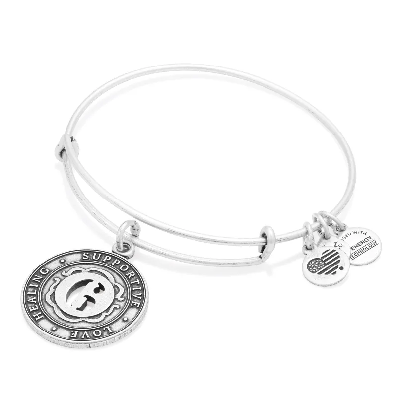 Number 6 Charm Bangle Bracelet | Healing, Supportive, and Love made by Alex and Ani