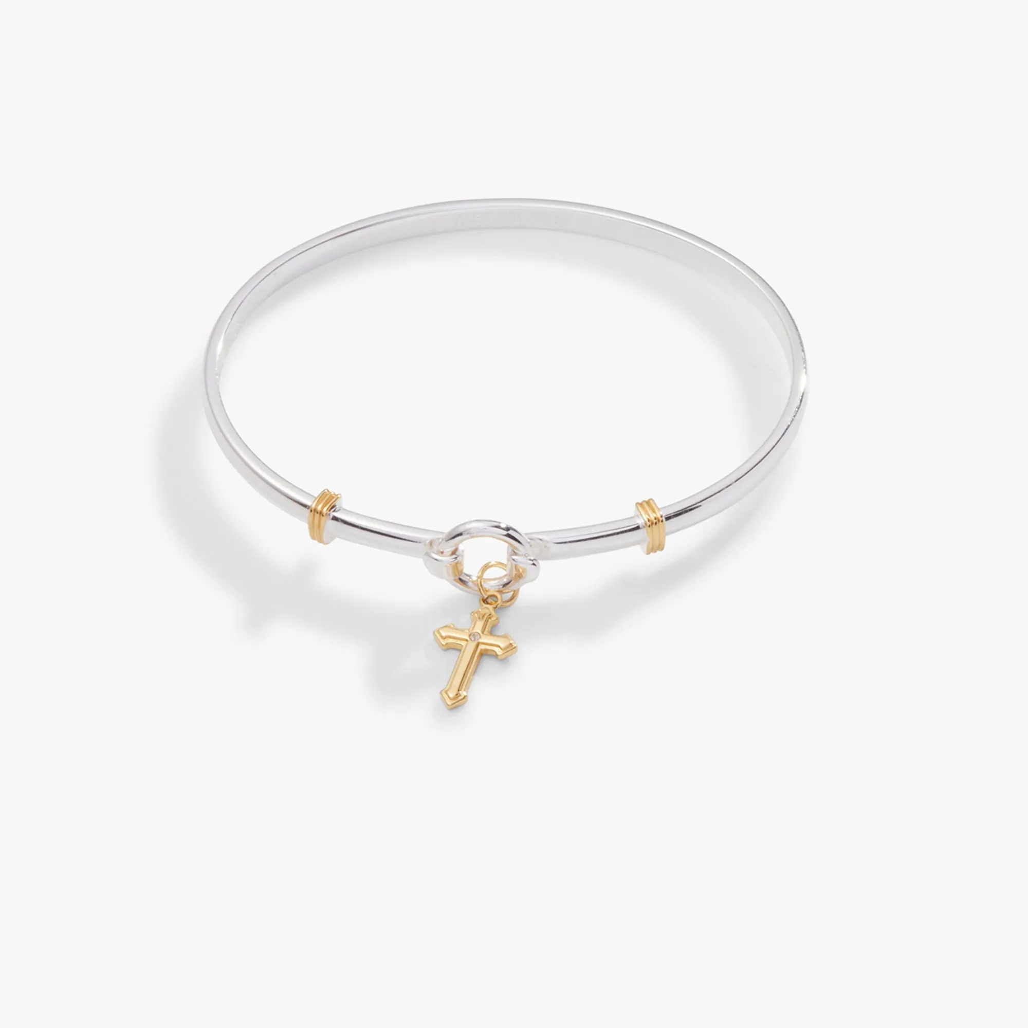 Cross Clip Bangle sold by Zulily