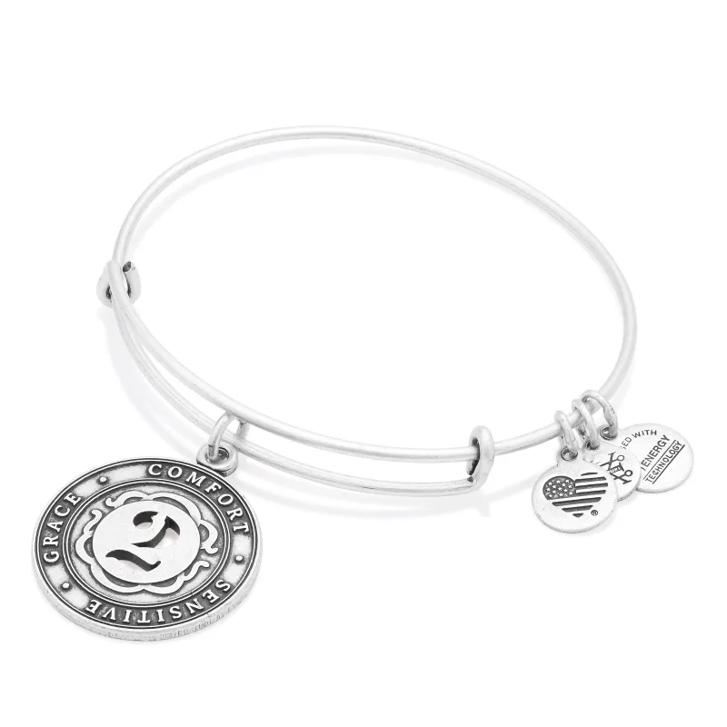 Number 2 Charm Bangle Bracelet | Grace, Comfort, and Sensitive made by Zulily