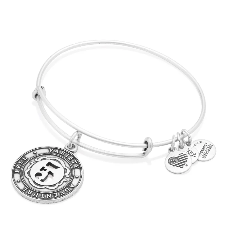 Number 5 Charm Bangle Bracelet | Free, Variety, and Adventure sold by Zulily