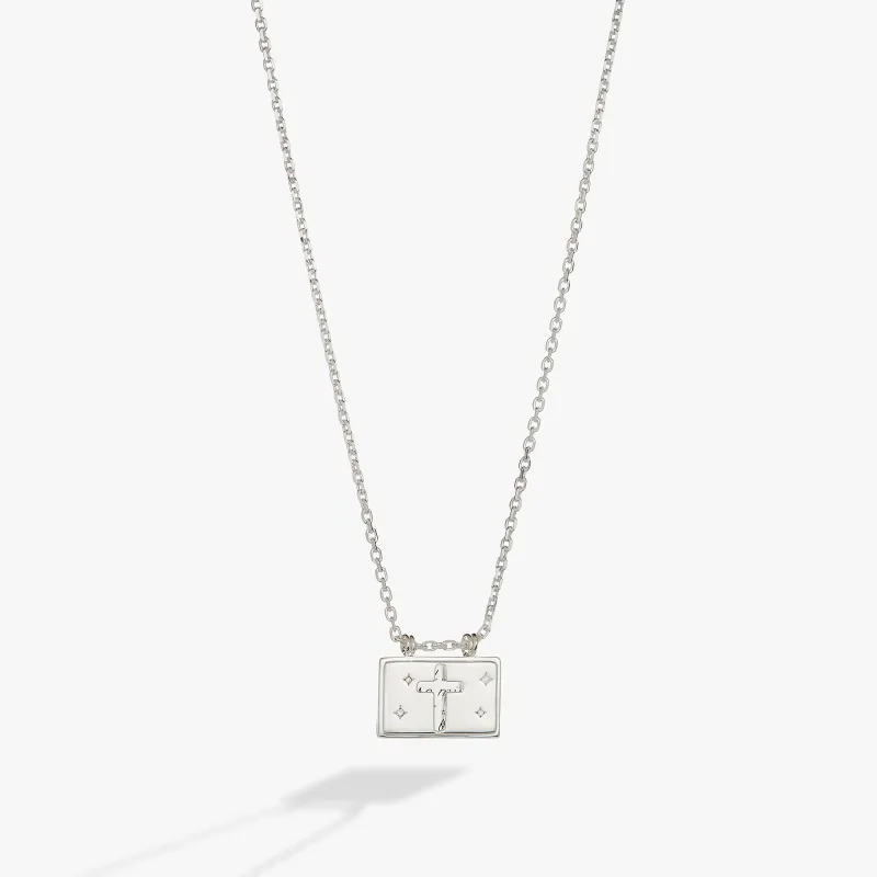 Hidden Message Cross Affirmation Necklace sold by Zulily