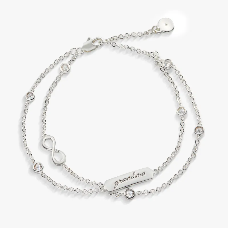 Grandma Infinity Chain Double Strand Bracelet sold by Zulily