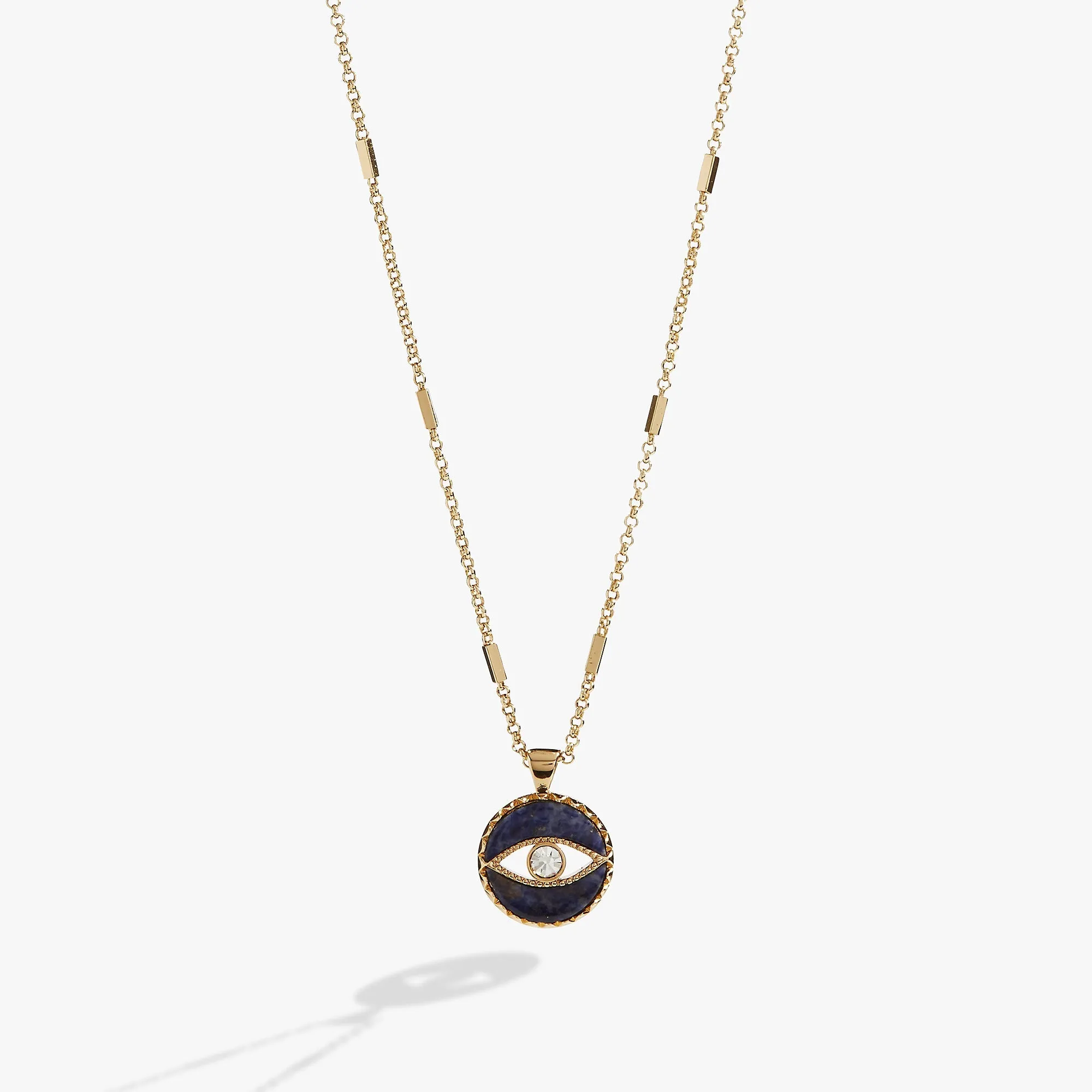 Sodalite Evil Eye Necklace sold by Zulily