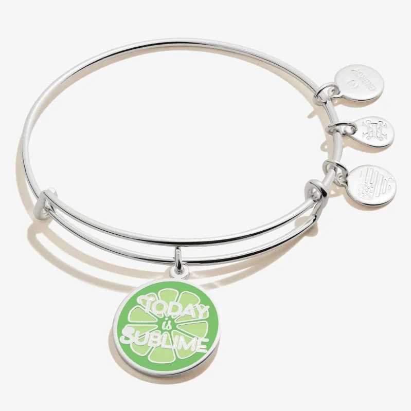 'Today is Sublime' Charm Bangle sold by Zulily